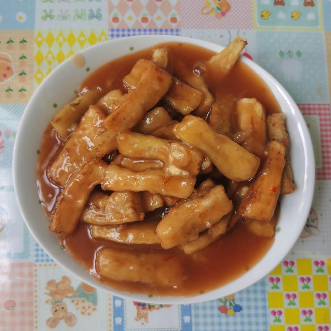 糖醋脆皮茄子 色泽金黄酸甜可口受欢迎 简单家常做法步骤超详细