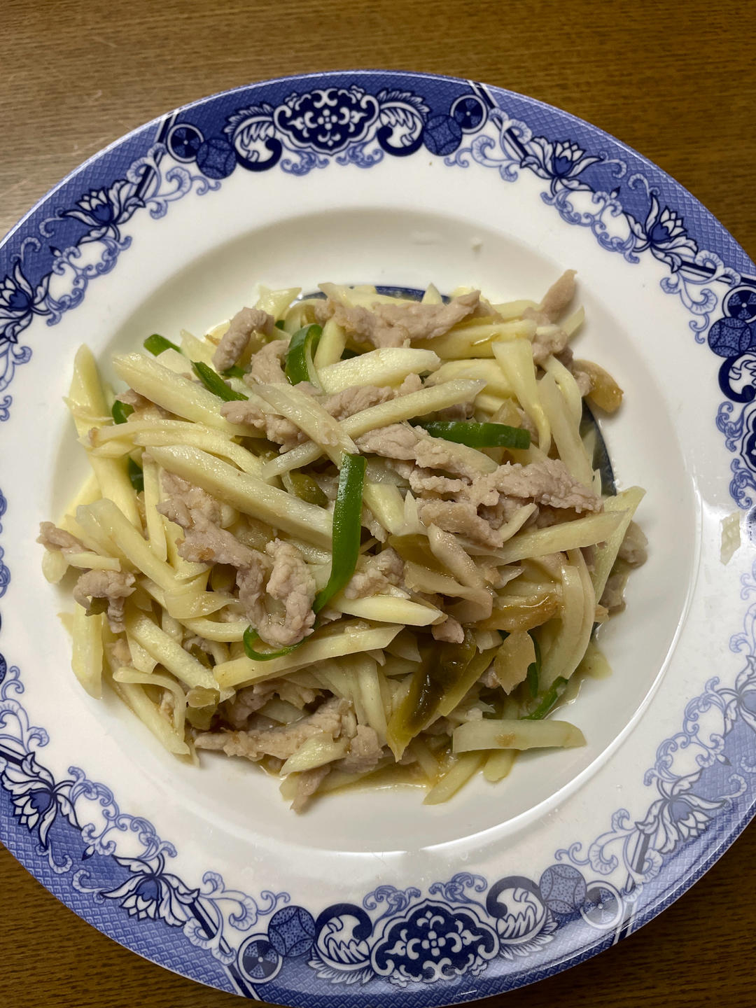 【水中人参】青椒茭白榨菜肉丝