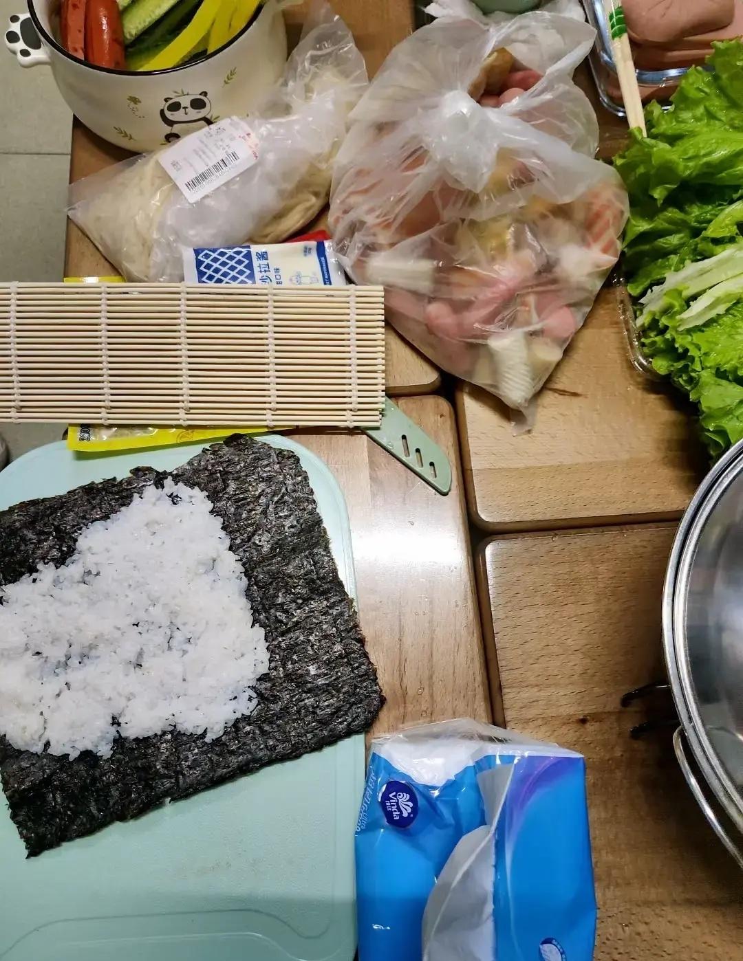 高颜值的紫菜包饭