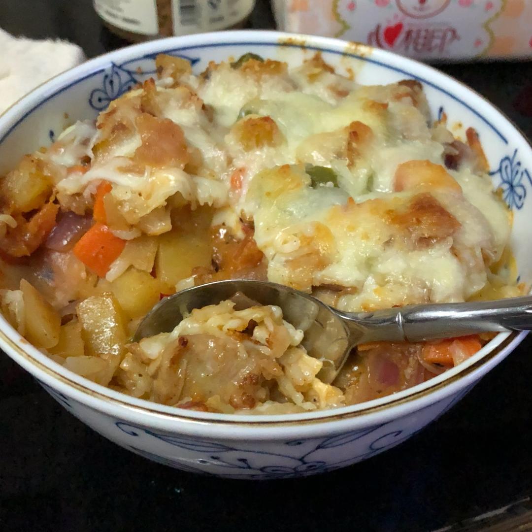 番茄鸡肉浓情焗饭【两人份】