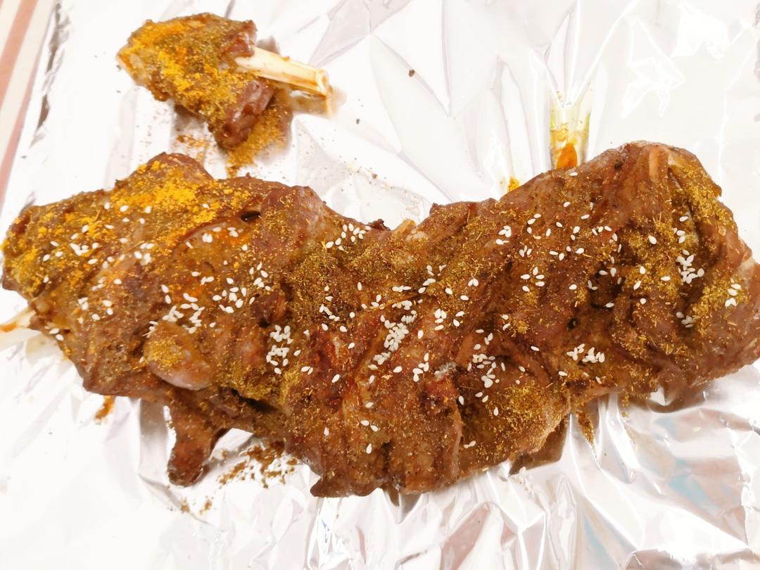 孜然蒜香烤羊腿