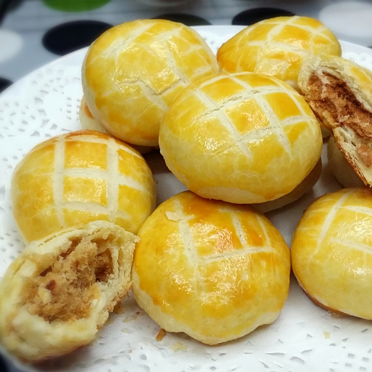 金丝肉松饼