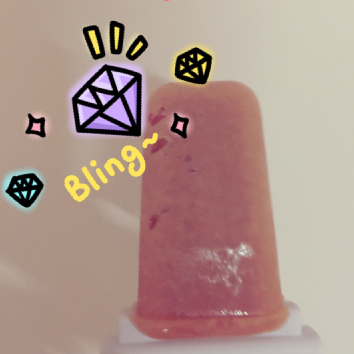 无添加鲜桃冰棒