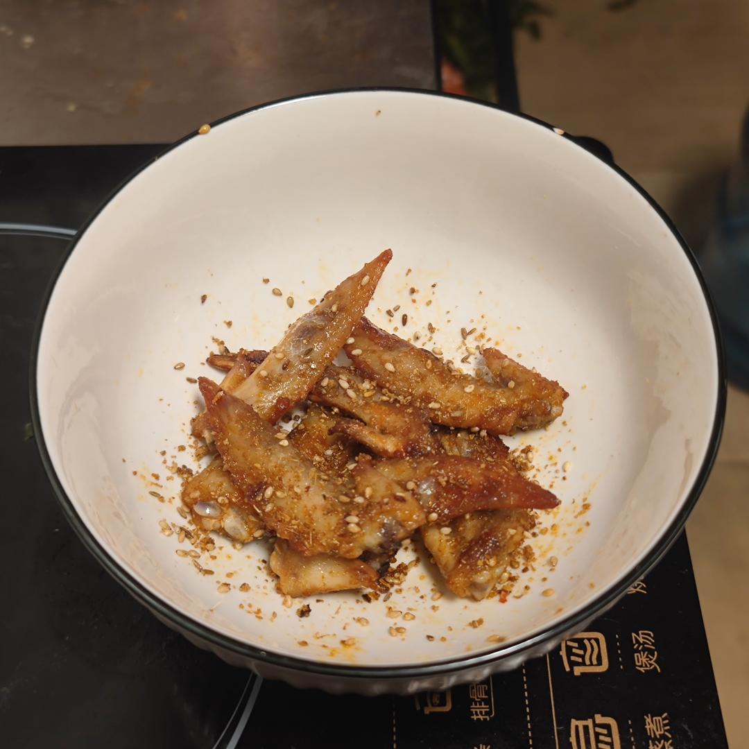 追剧下酒小零食！鸡翅尖！空气炸锅版（不放一滴油）
