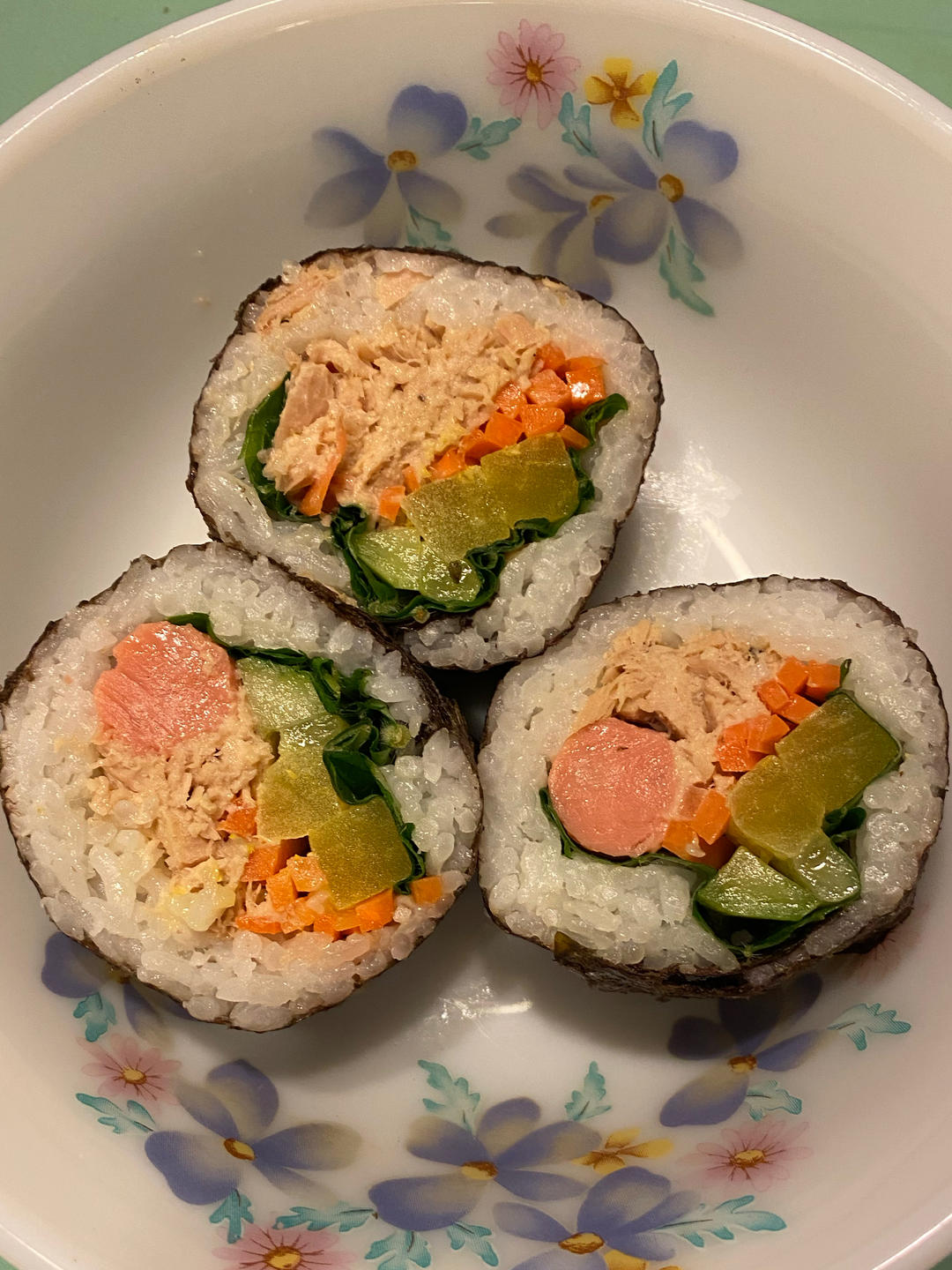 🇰🇷金枪鱼沙拉紫菜包饭Tuna salad Gimbap🇰🇷