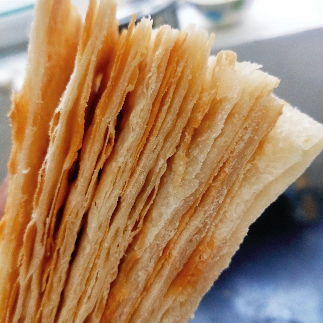 层次分明薄如蝉翼的家常基础烙饼