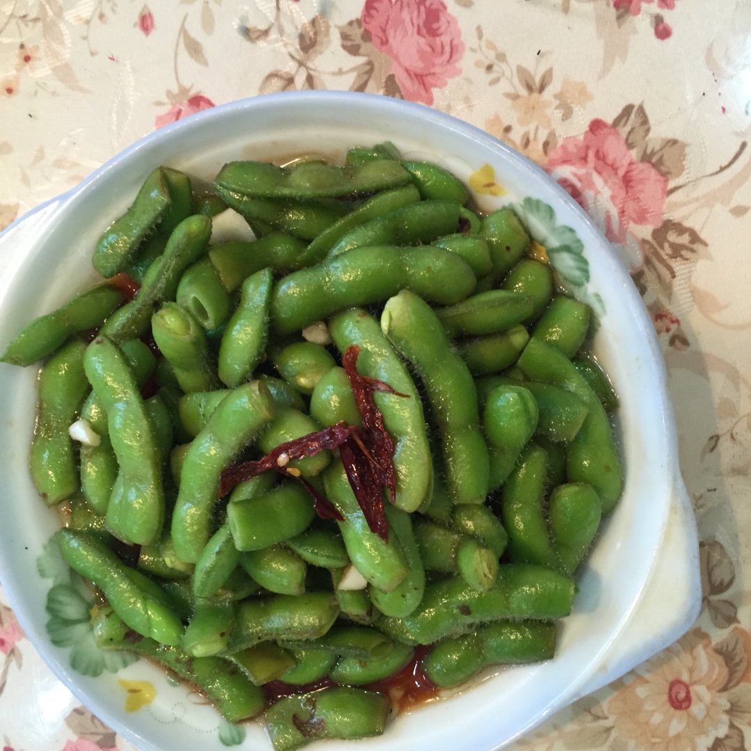 凉拌毛豆