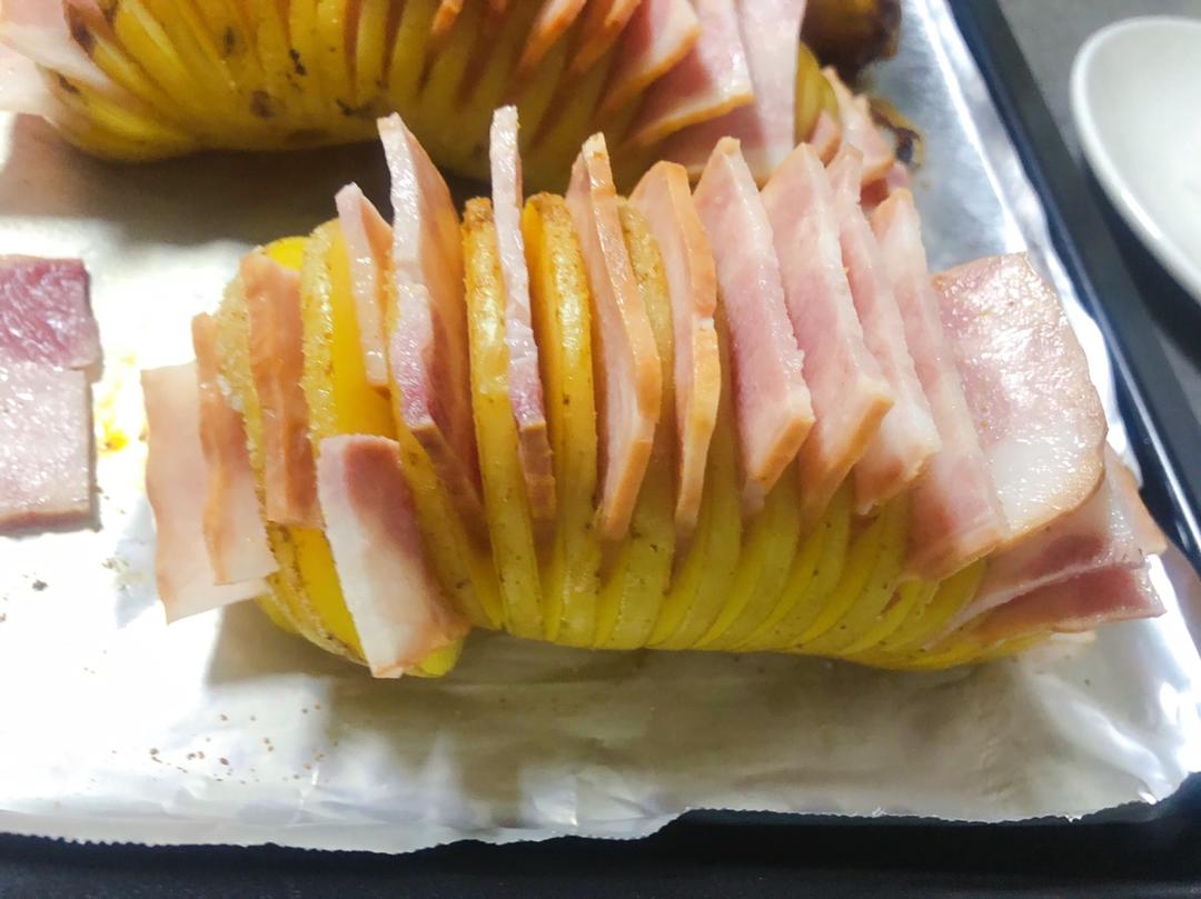 风琴土豆烤培根
