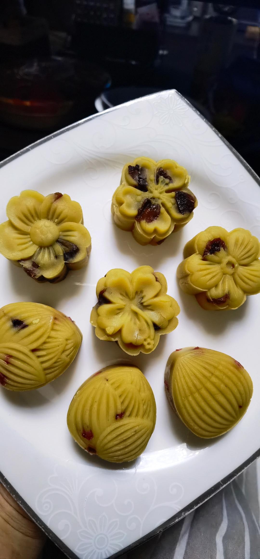 蔓越莓绿豆糕