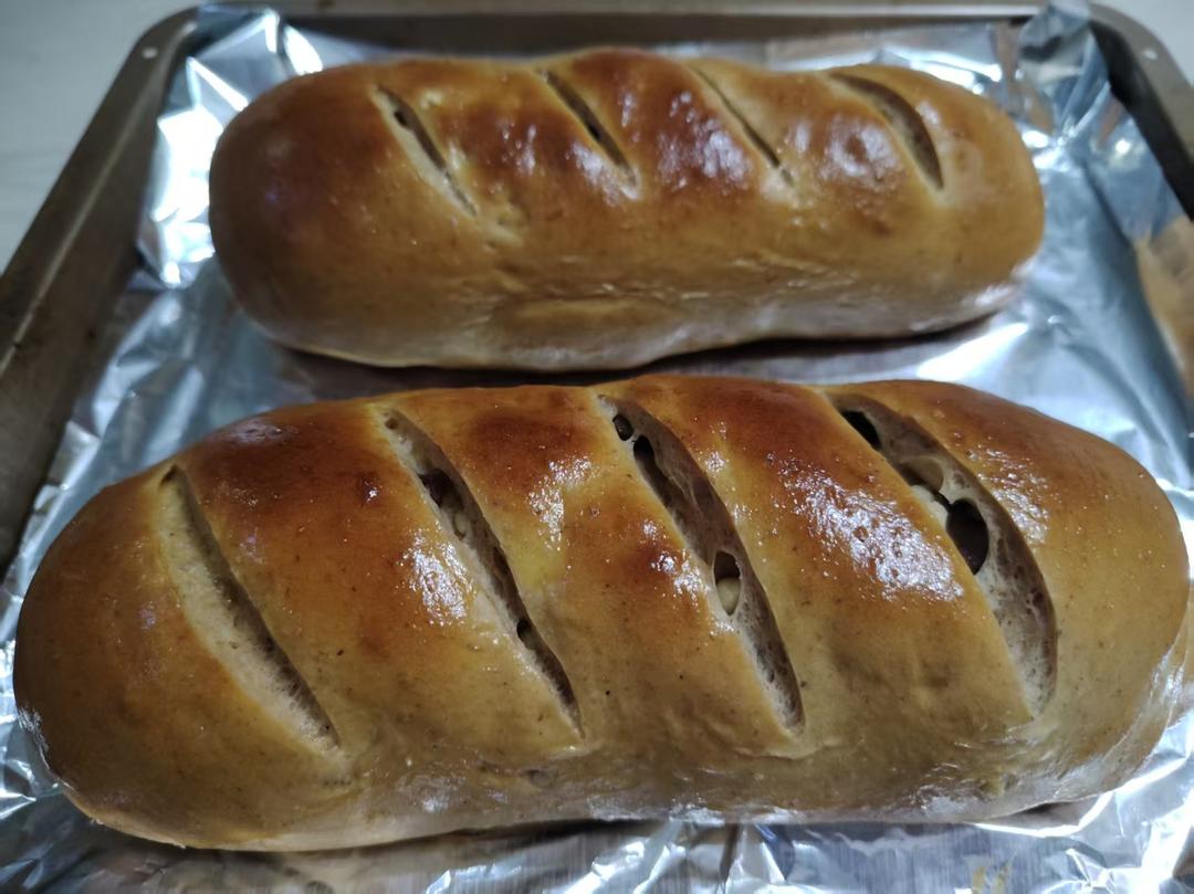 松软版奶香大列巴无需手套膜简单易做零难度