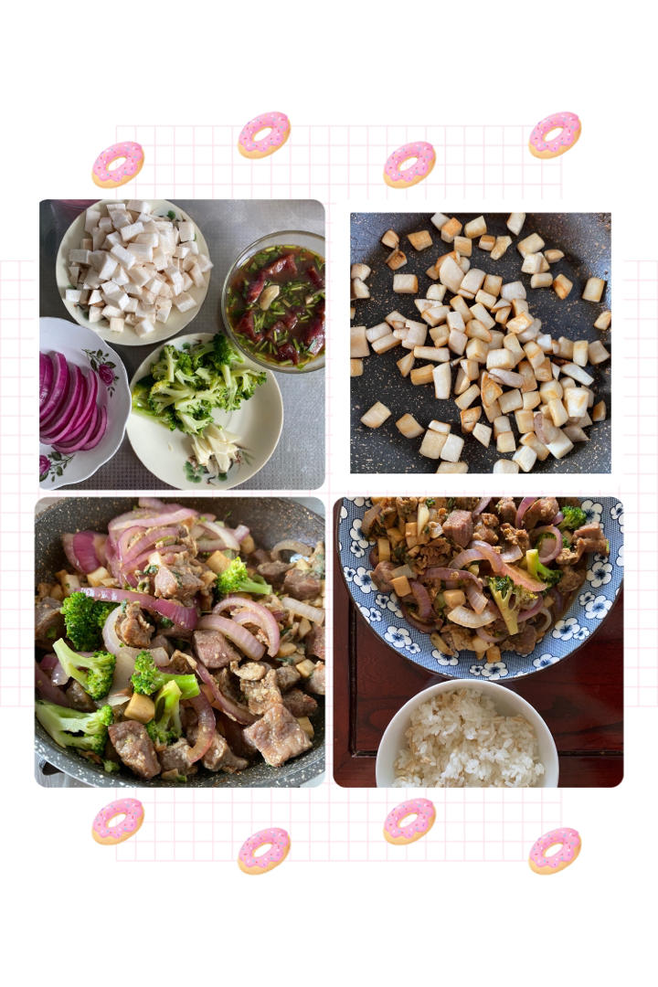 杏鲍菇黑胡椒牛肉粒~老丁的私房菜