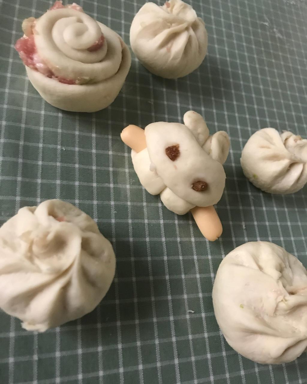 手工包子（肚脐包）