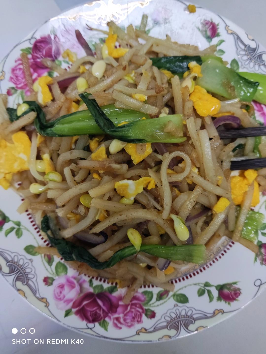 陕西私房炒饼[内附饼丝做法]