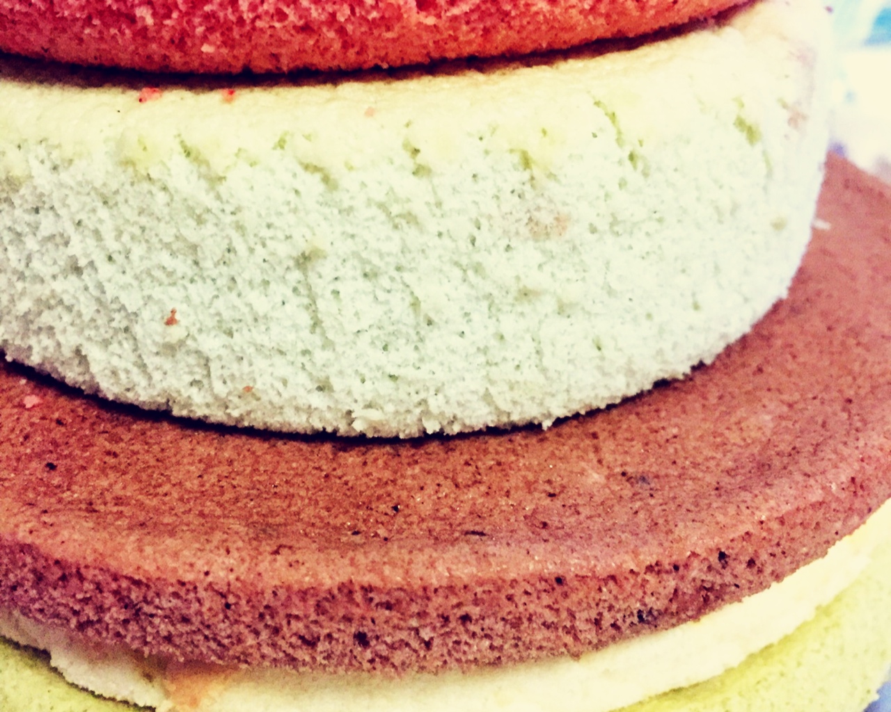 木糖醇无色素彩虹蛋糕坯子的做法