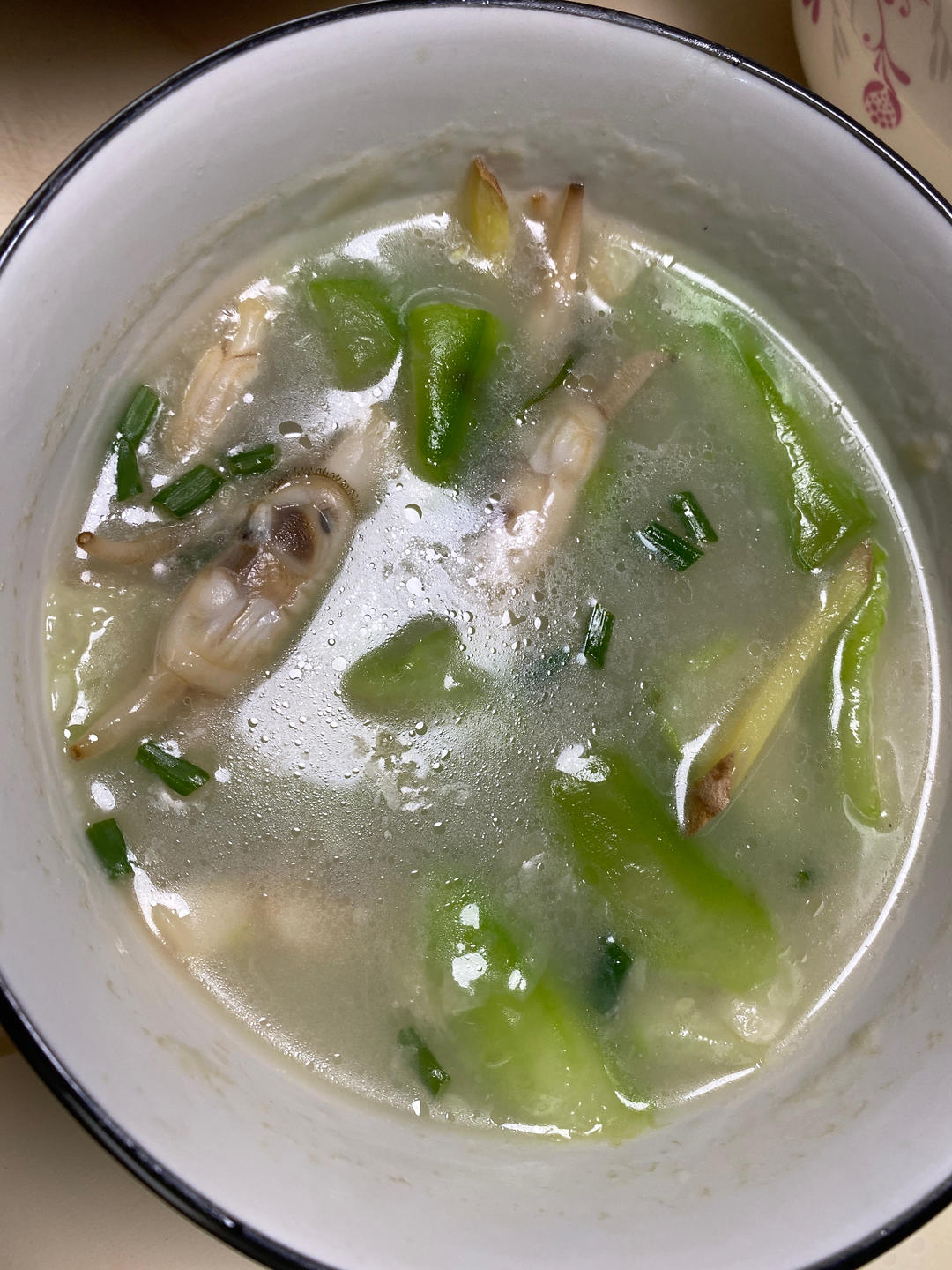 丝瓜炒蛏子