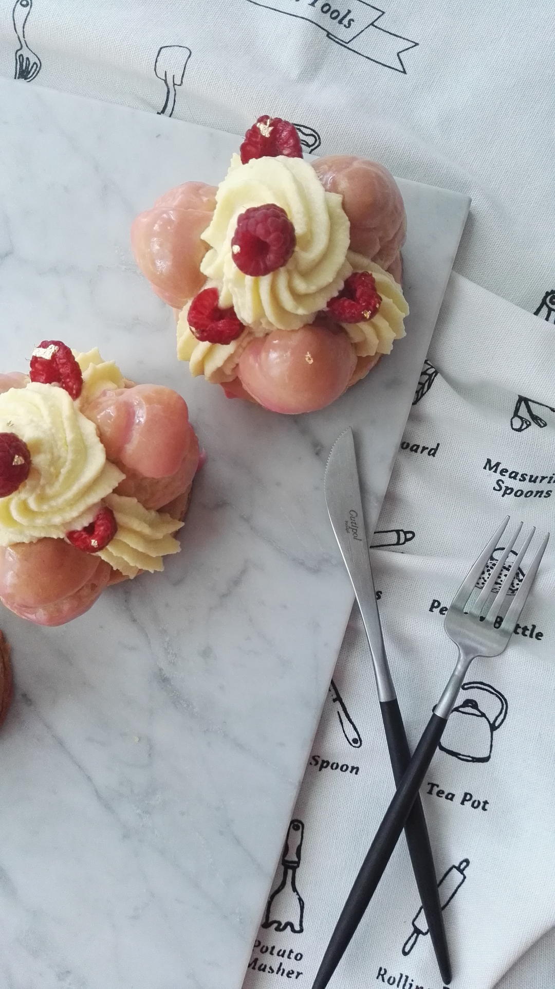 熊谷裕子——玫瑰圣欧诺黑蛋糕saint honore rose