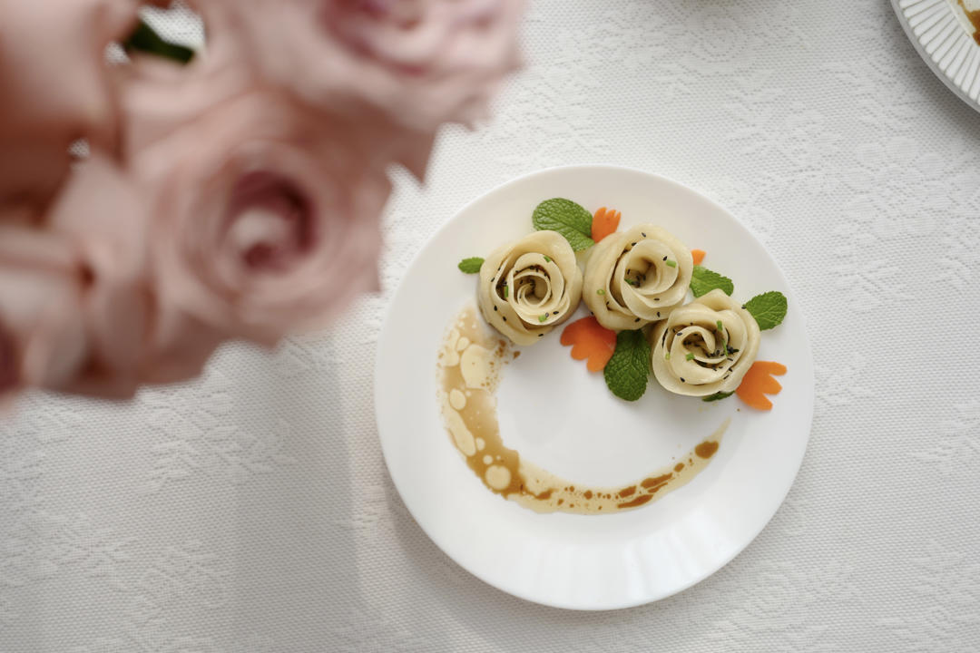 玫瑰花饺子