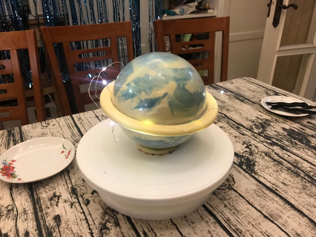 星球蛋糕，巧克力星空球蛋糕，简便版