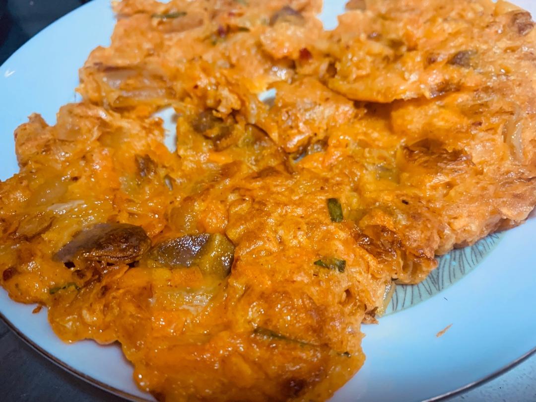 十五分钟的快手泡菜饼