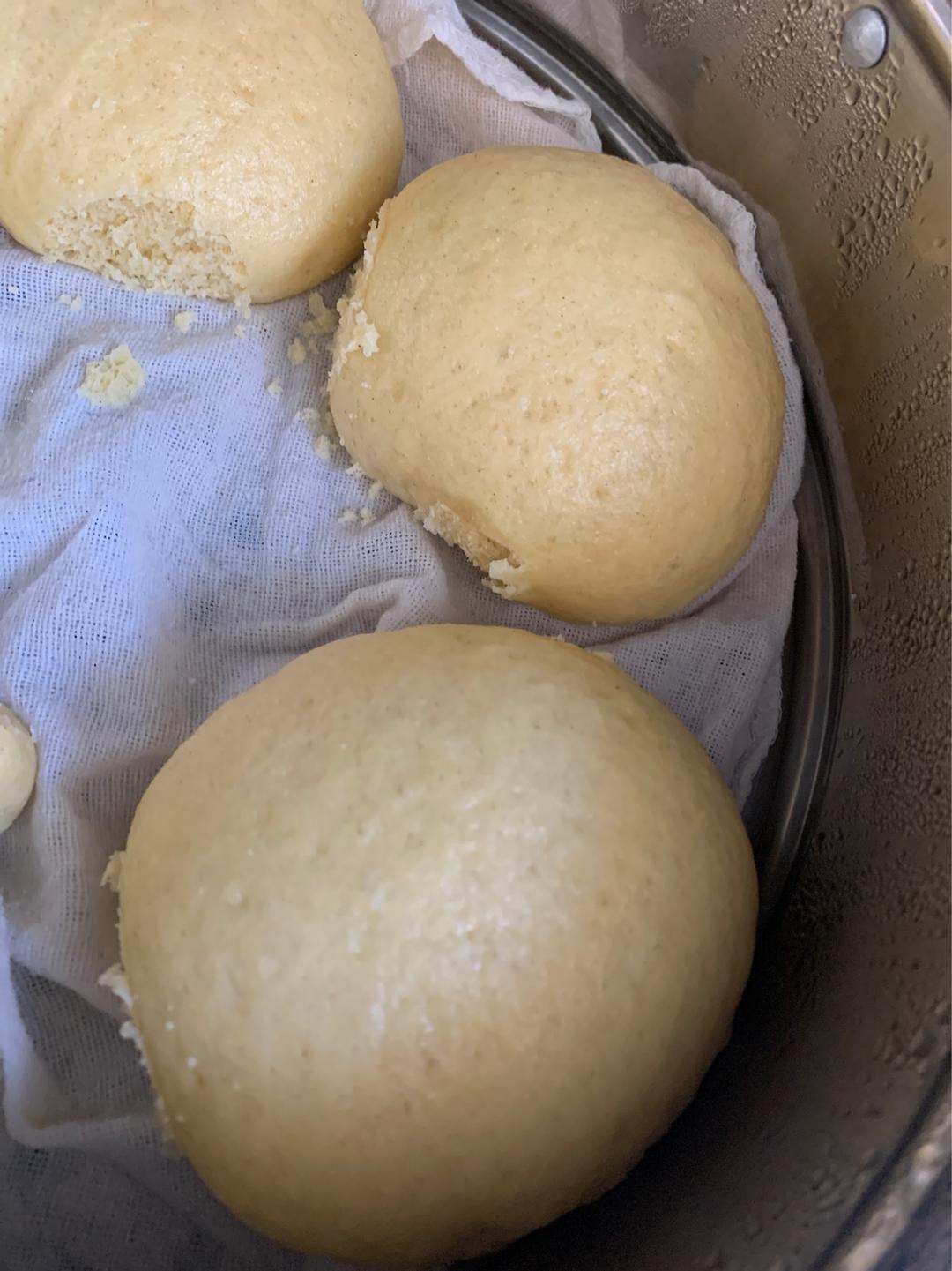 奶香玉米面馒头（一次发酵）