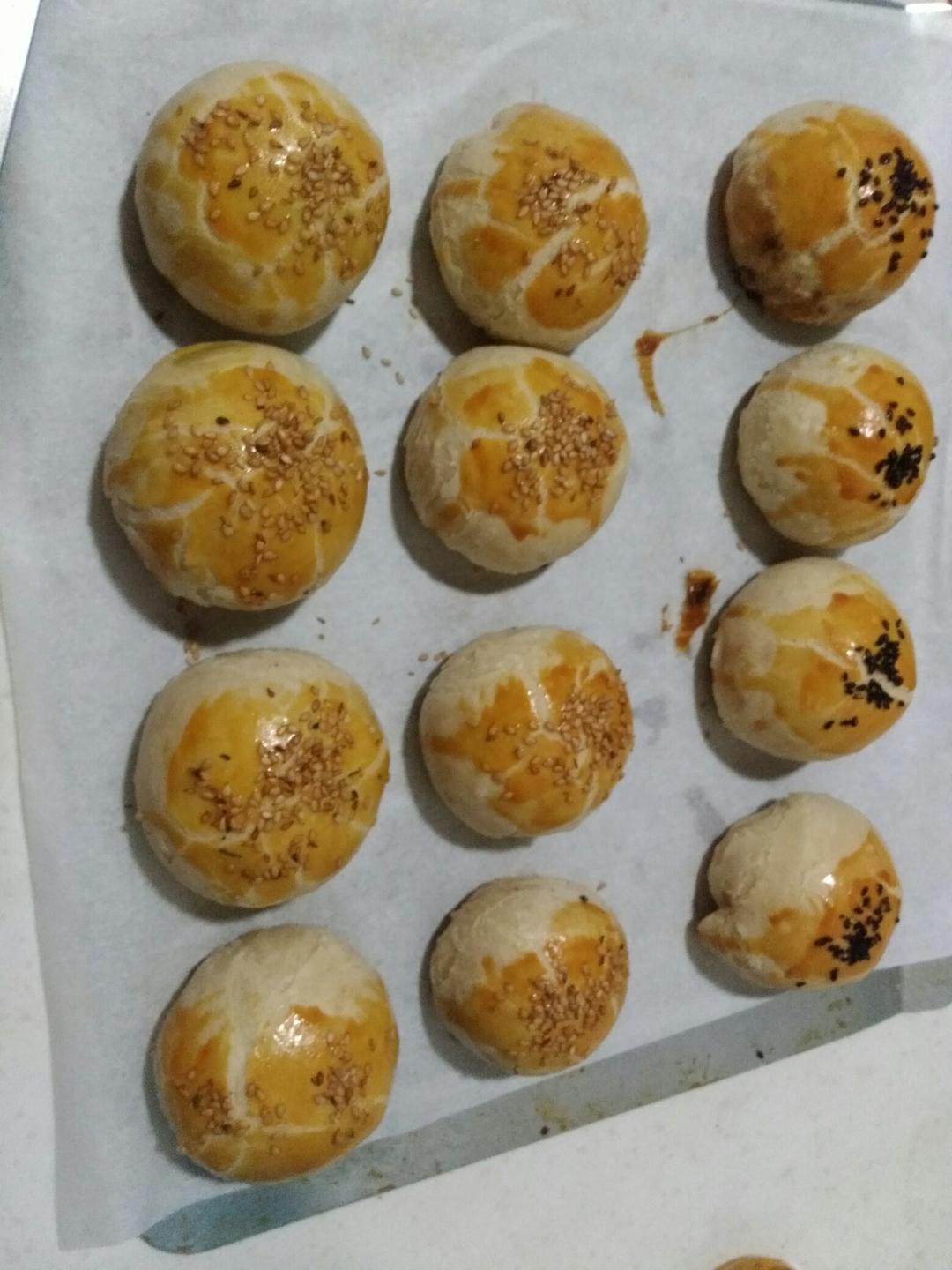 椒盐酥饼（自制椒盐芝麻馅）