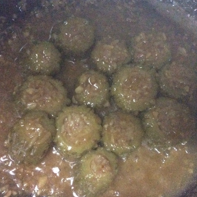 客家糯米酿苦瓜