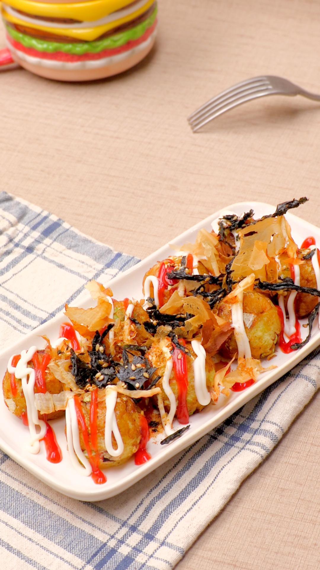 空气炸锅章鱼小丸子的做法