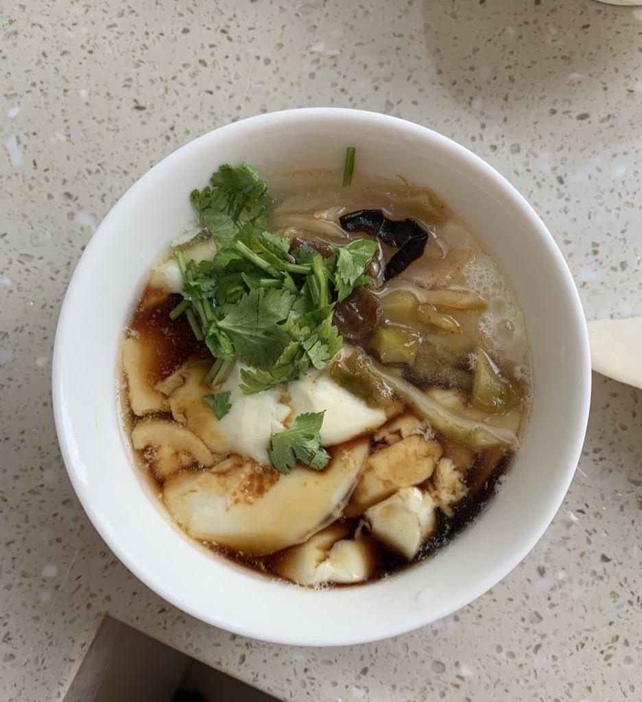 自制豆腐脑+咸豆腐脑汁+豆渣饼