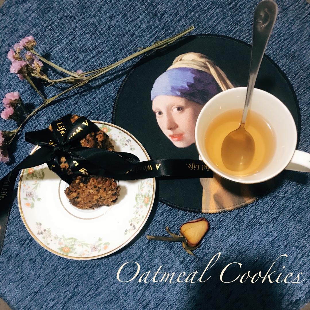 素食:有机燕麦芝麻大饼干