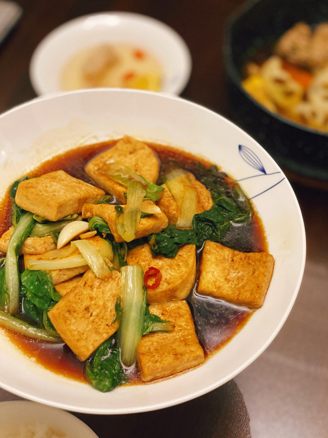 非常入味儿的小白菜炖豆腐