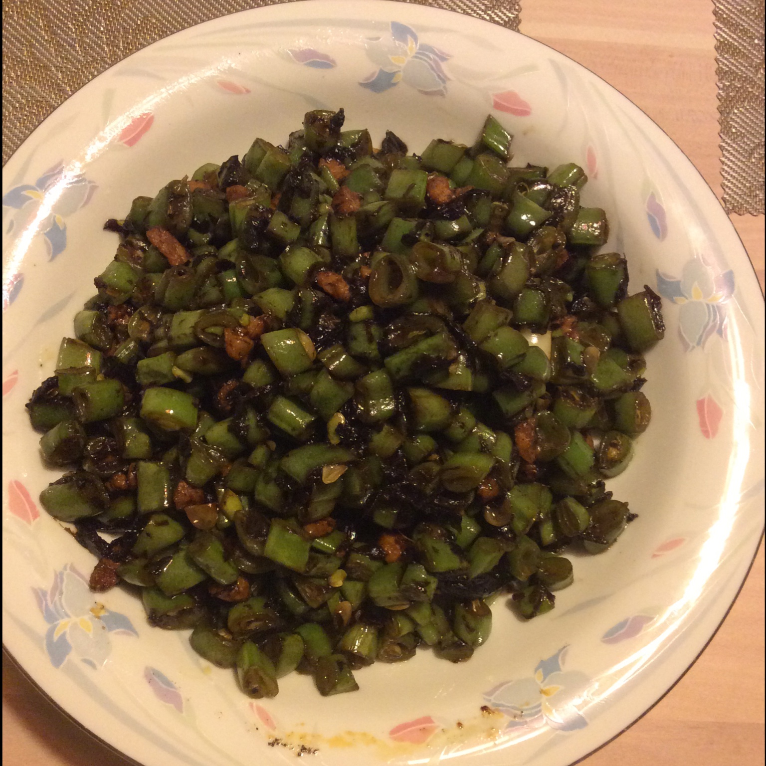 榄菜肉末四季豆