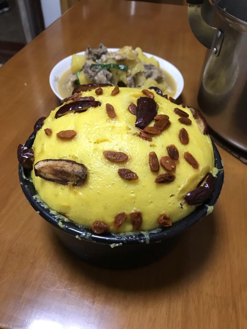 南瓜发糕（松软可口、不塌陷）