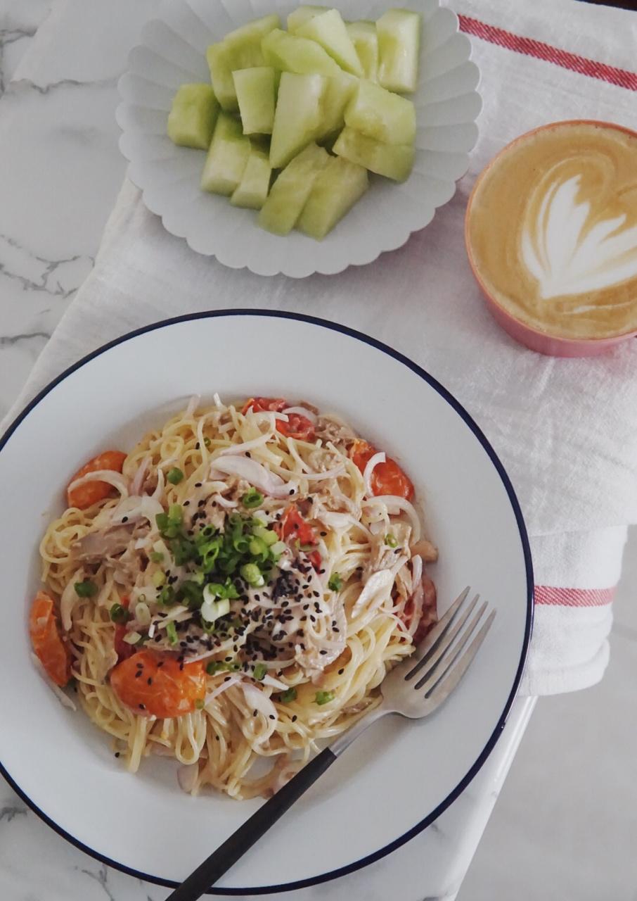 【食材包操作说明】金枪鱼烤番茄天使意面