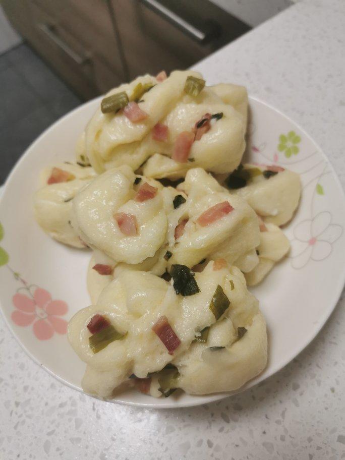 奶香培根葱花馒头