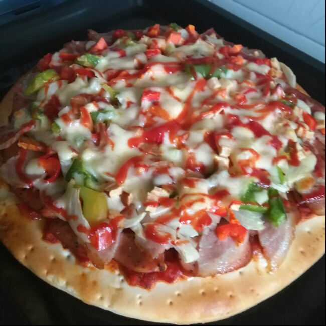 懒人培根披萨（简单到爆）