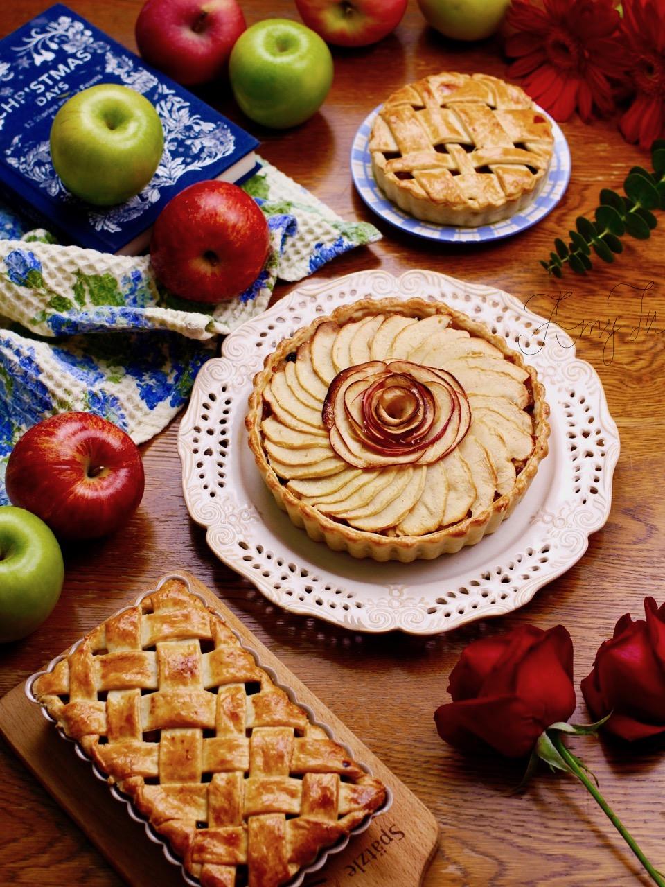 amytu做的【两种造型】超美味苹果派