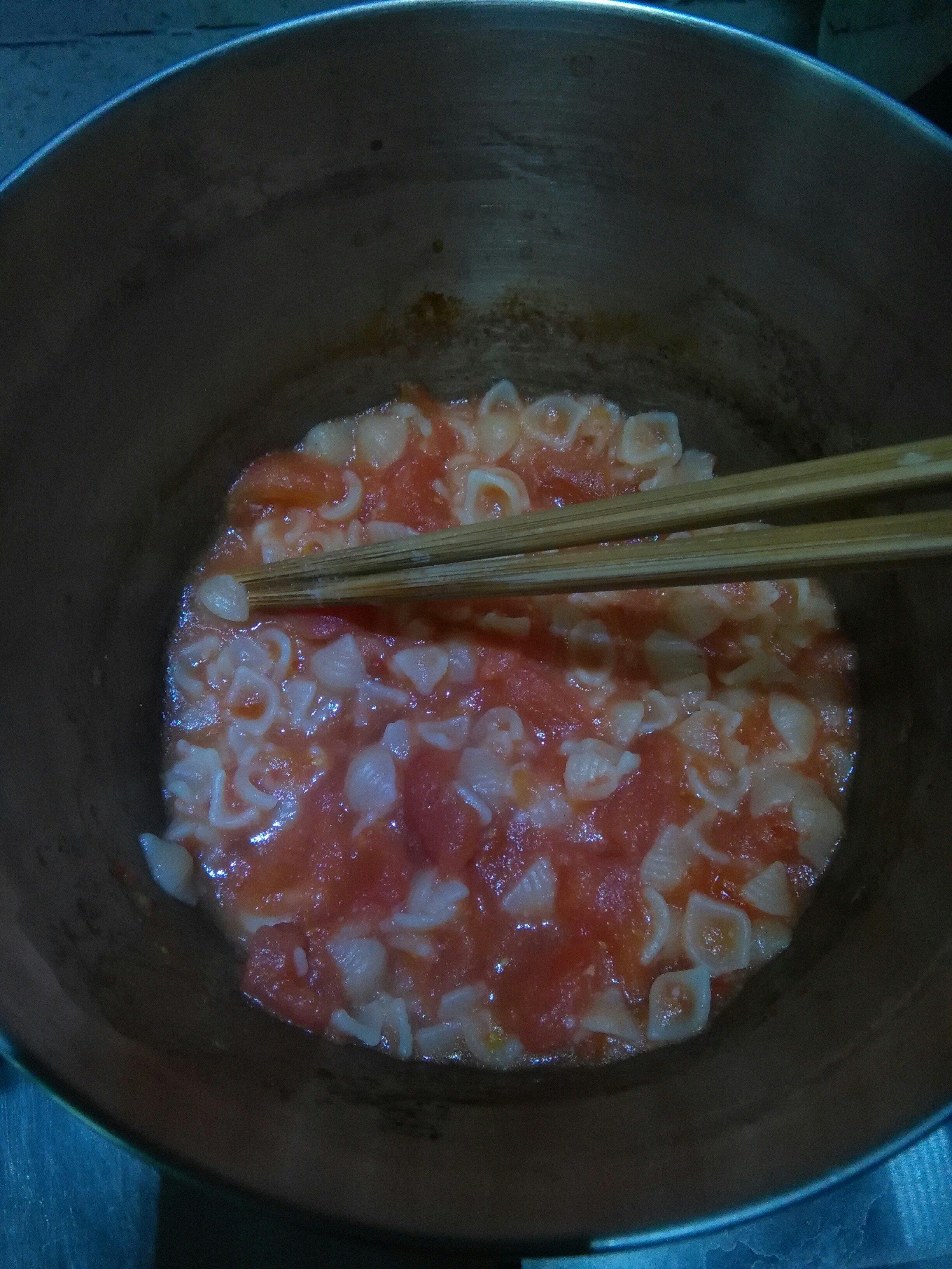 宝宝辅食：番茄贝壳面的做法
