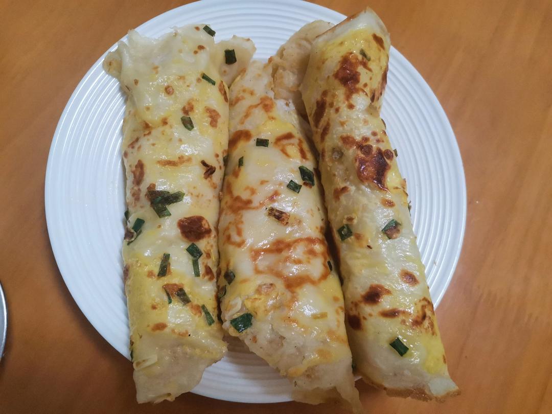 快手早餐：葱花鸡蛋饼