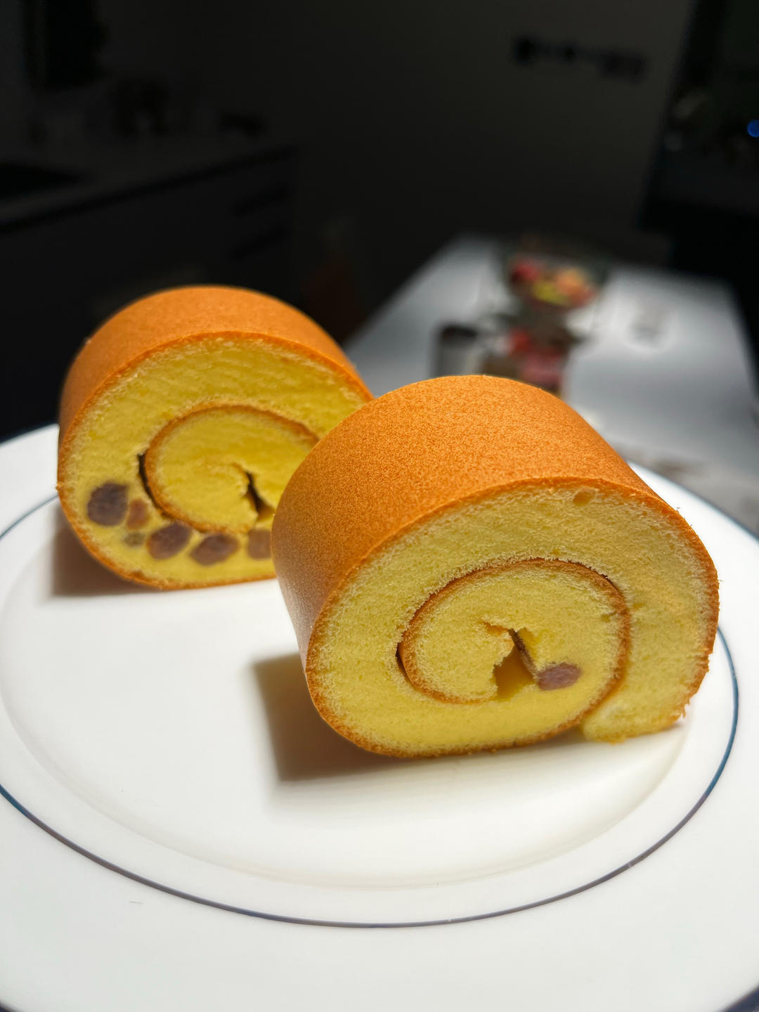 烫面提子蛋糕卷