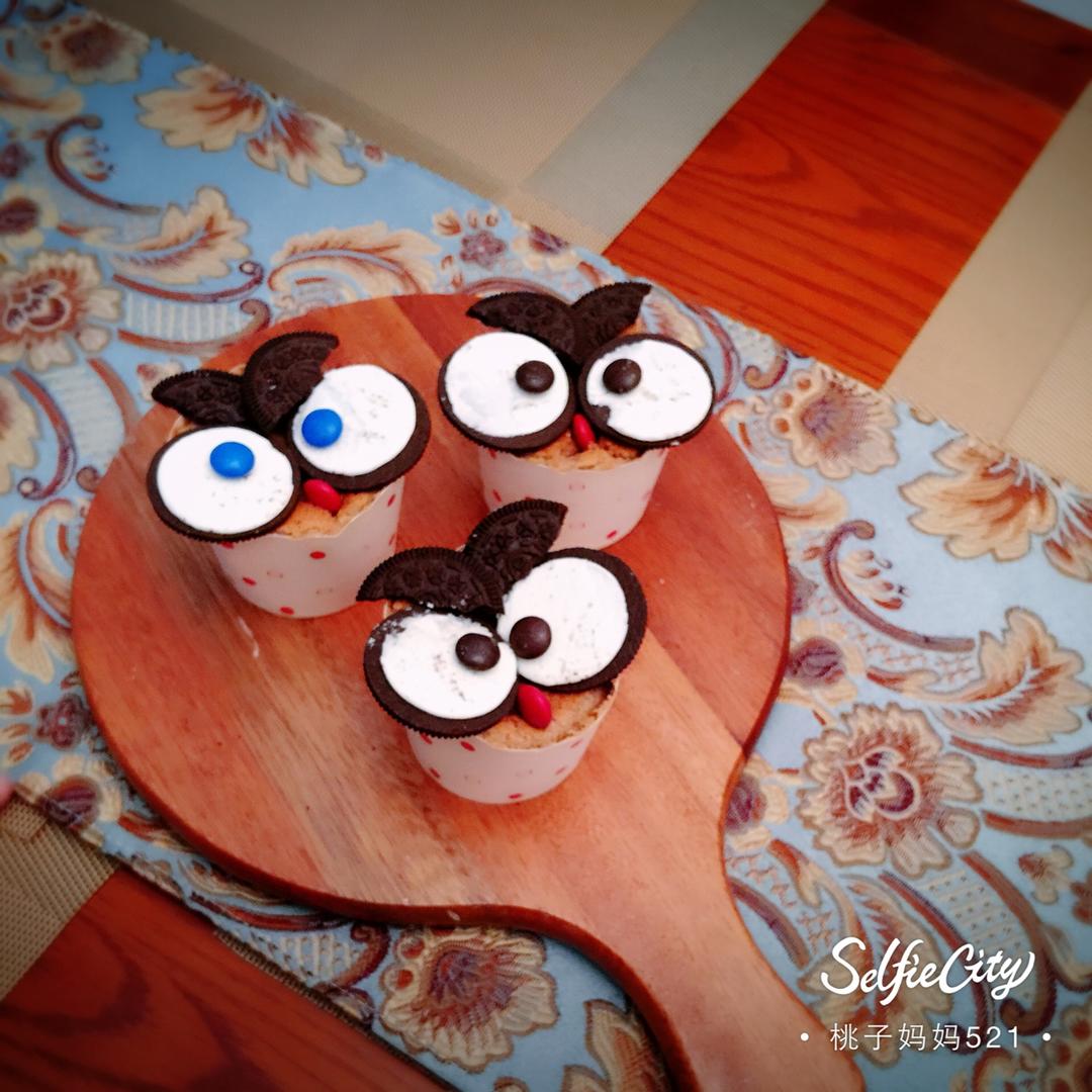 猫头鹰巧克力蛋糕
