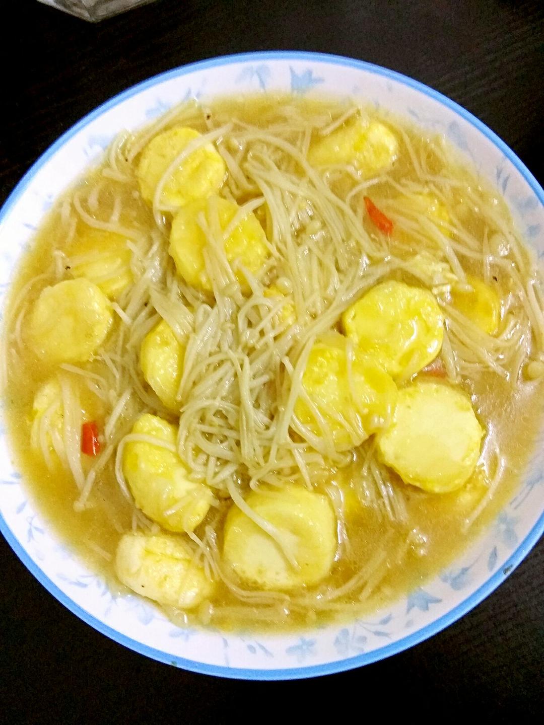 金菇玉子豆腐