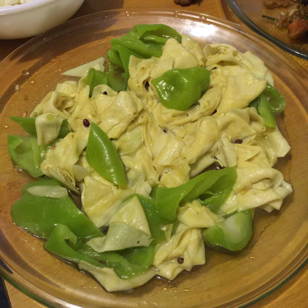 东北尖椒干豆腐