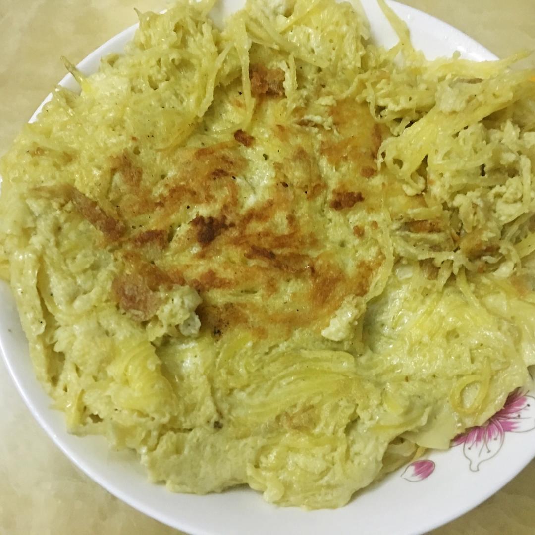 土豆丝鸡蛋饼