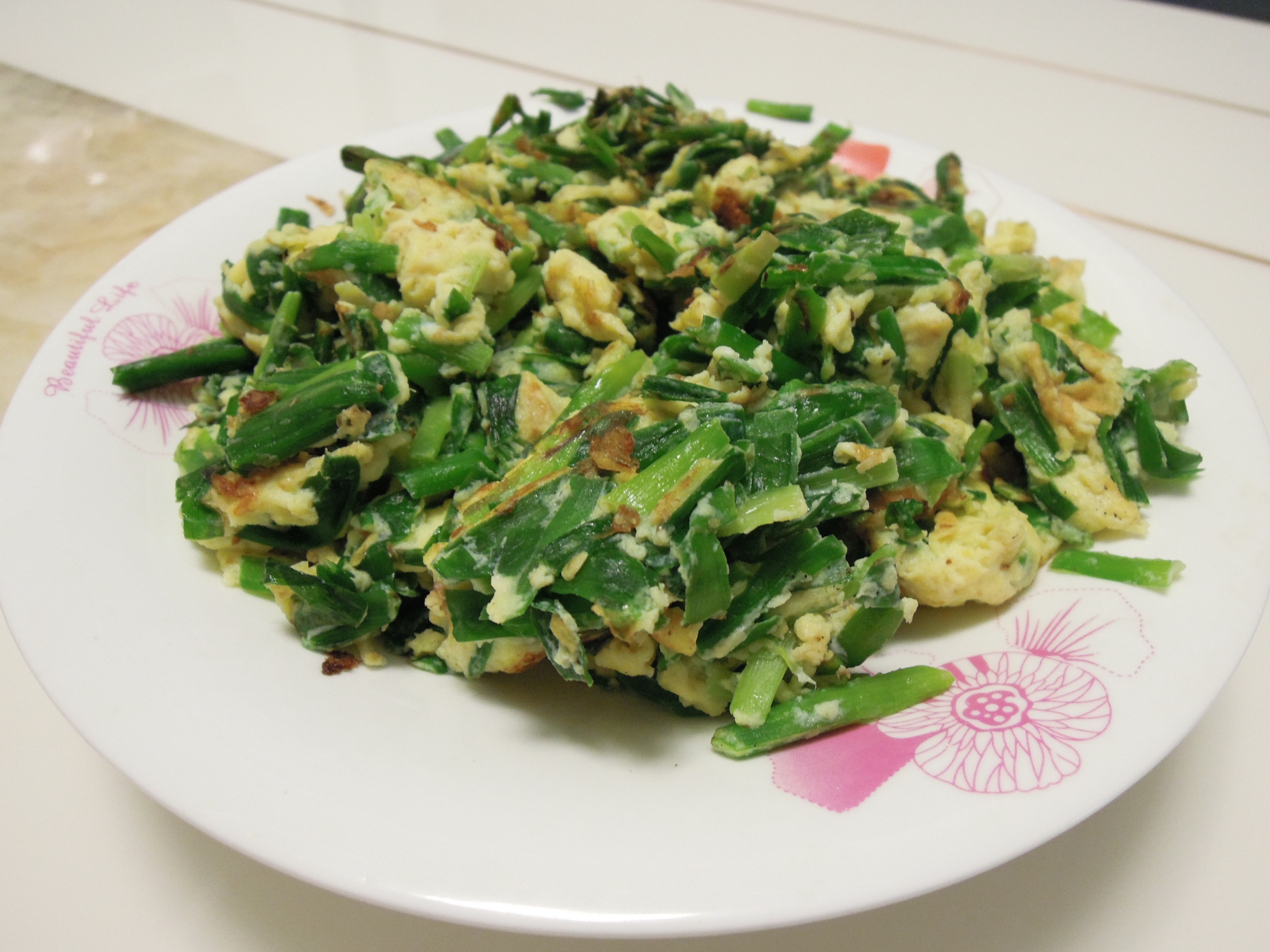 虾皮韭菜炒鸡蛋