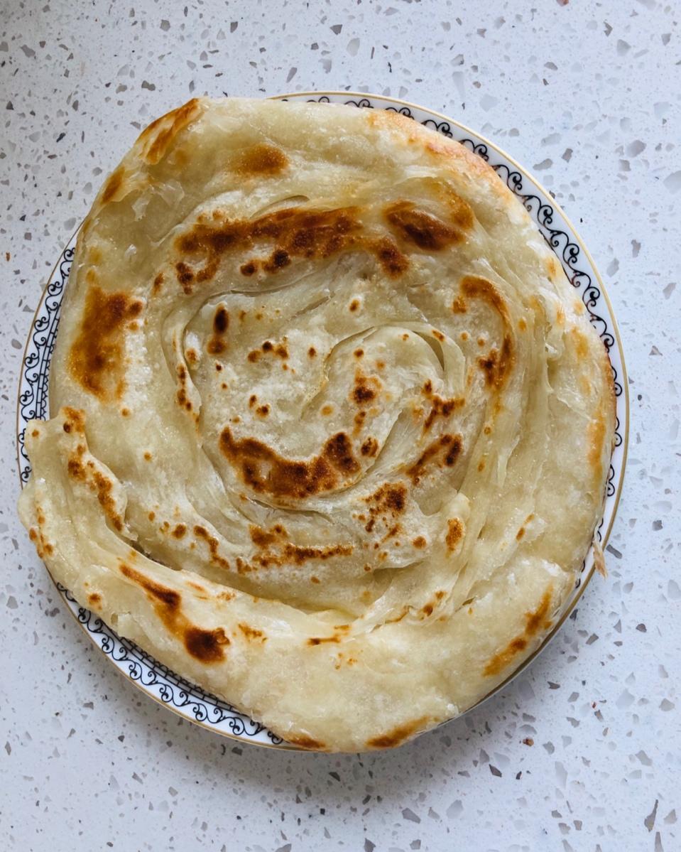 火腿葱花油酥手撕饼