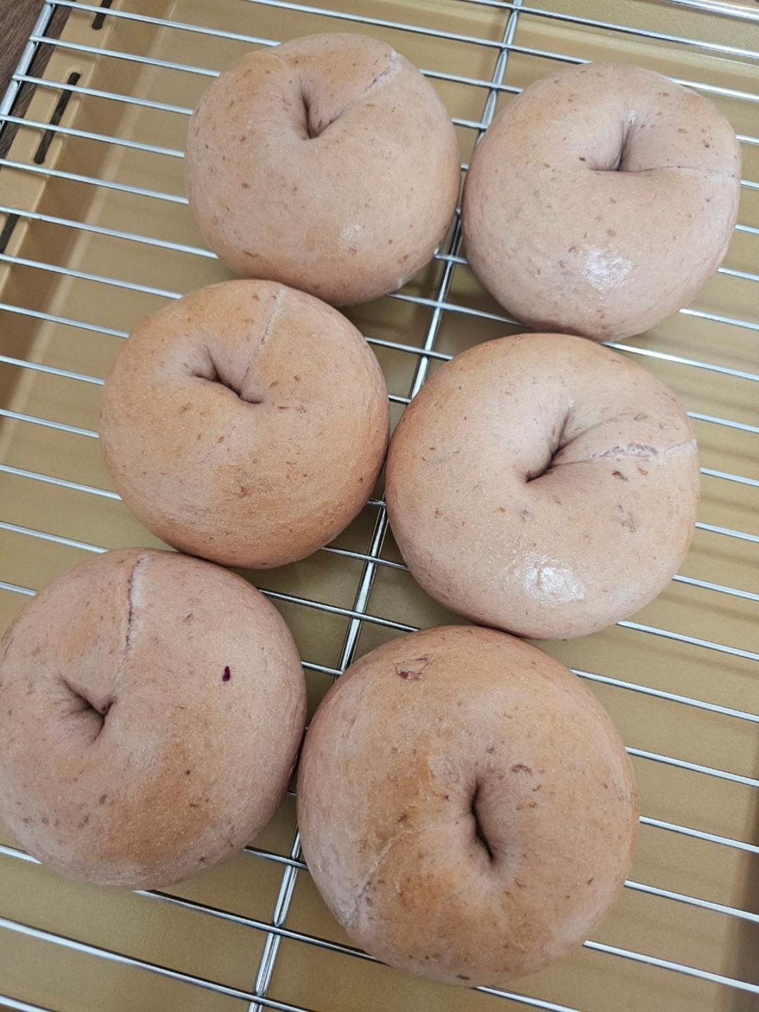 玫瑰蓝莓乳酪贝果🌹香气扑鼻甜蜜蜜