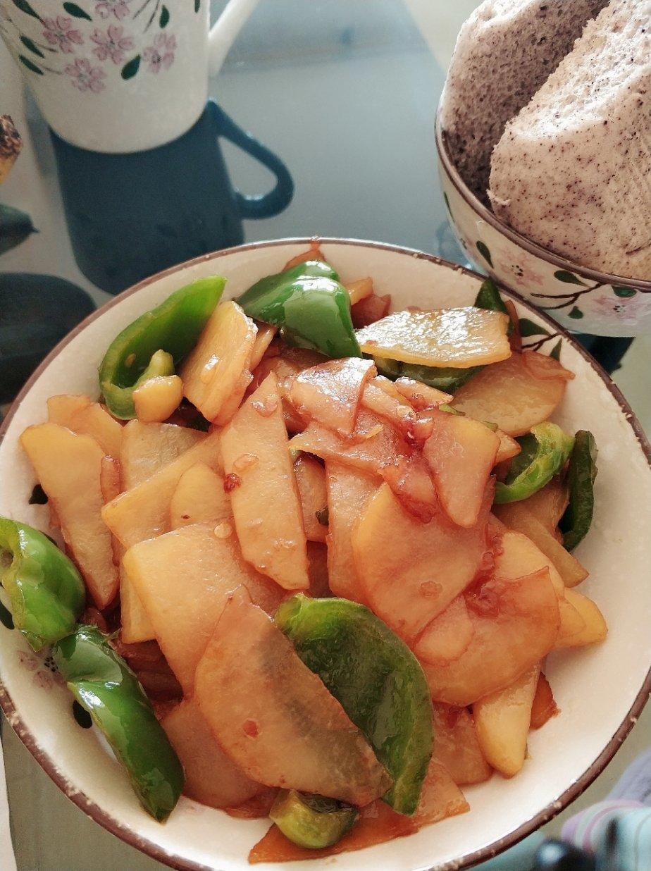 青椒土豆，素菜也可以香香的