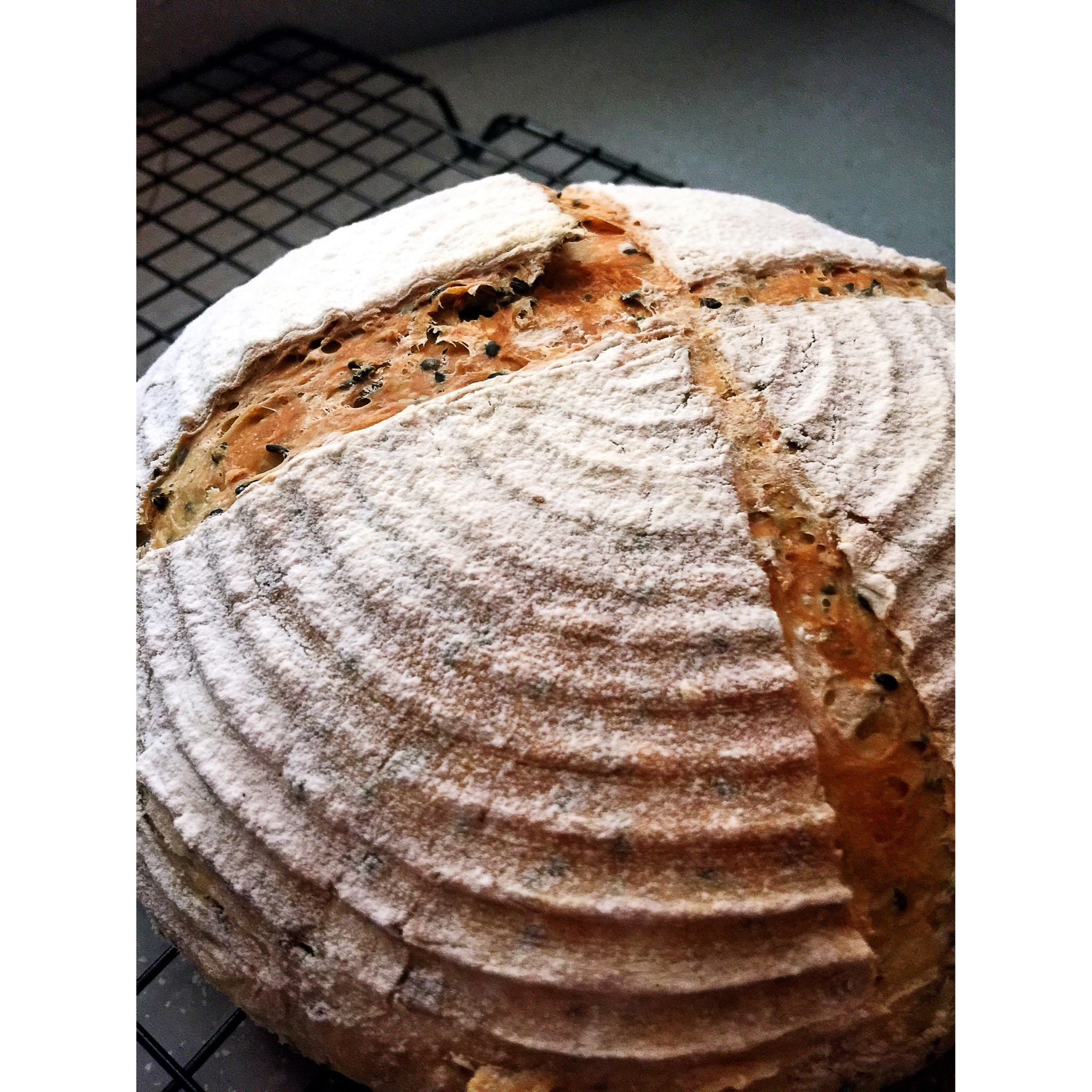 健康黑芝麻面包（免揉）