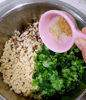 油菜豆腐香菇包的做法 步骤6