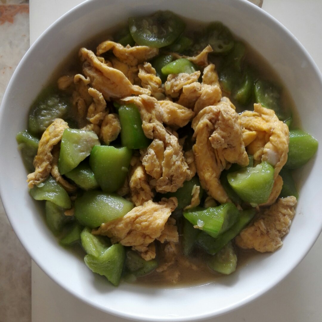 丝瓜炒蛋